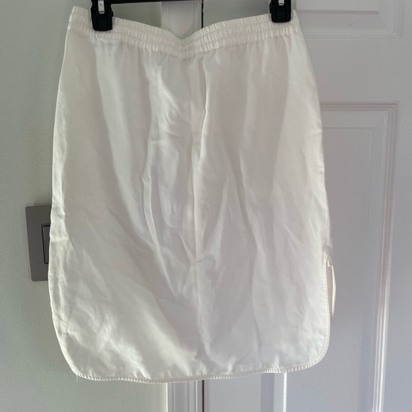 Vince Skirt White A-Line Drawstring Waist Women’s Small Cotton Boho Beach - Picture 9 of 12